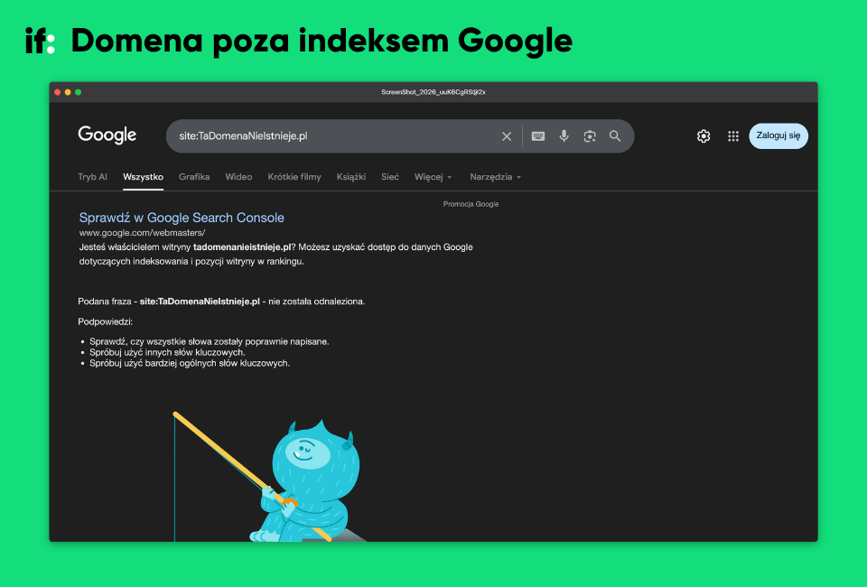 Wynik dla zapytania z operatorem site.