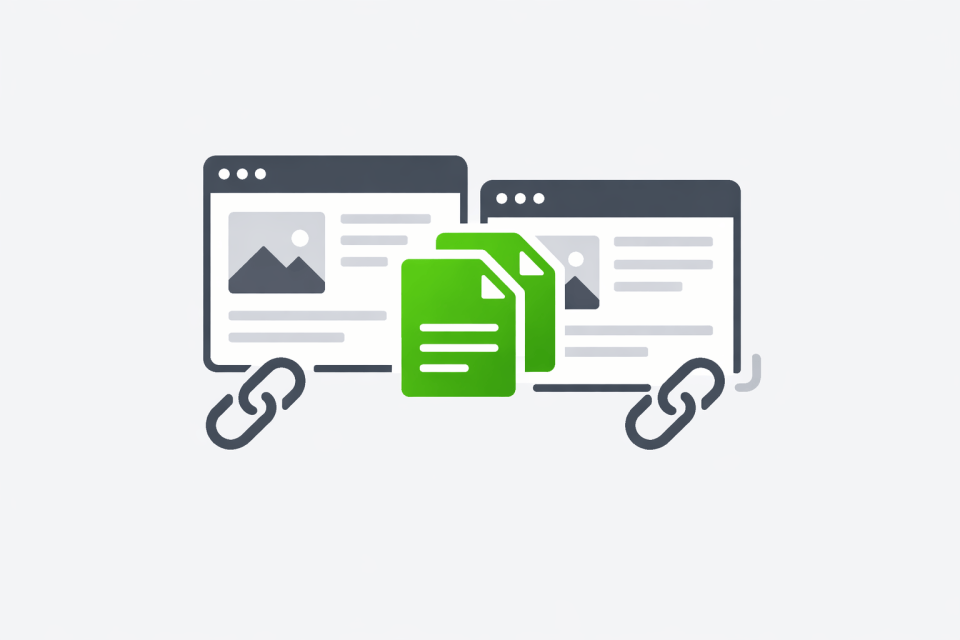 Duplikacja treści pomiędzy stronami