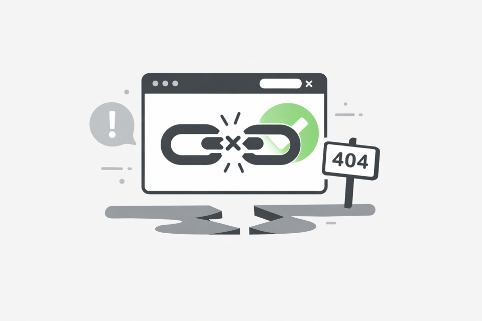 Link na stronie zwracający błąd 404