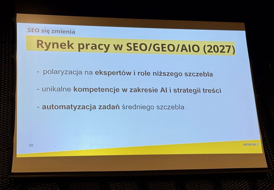 Rynek pracy w SEO/GEO/AIO