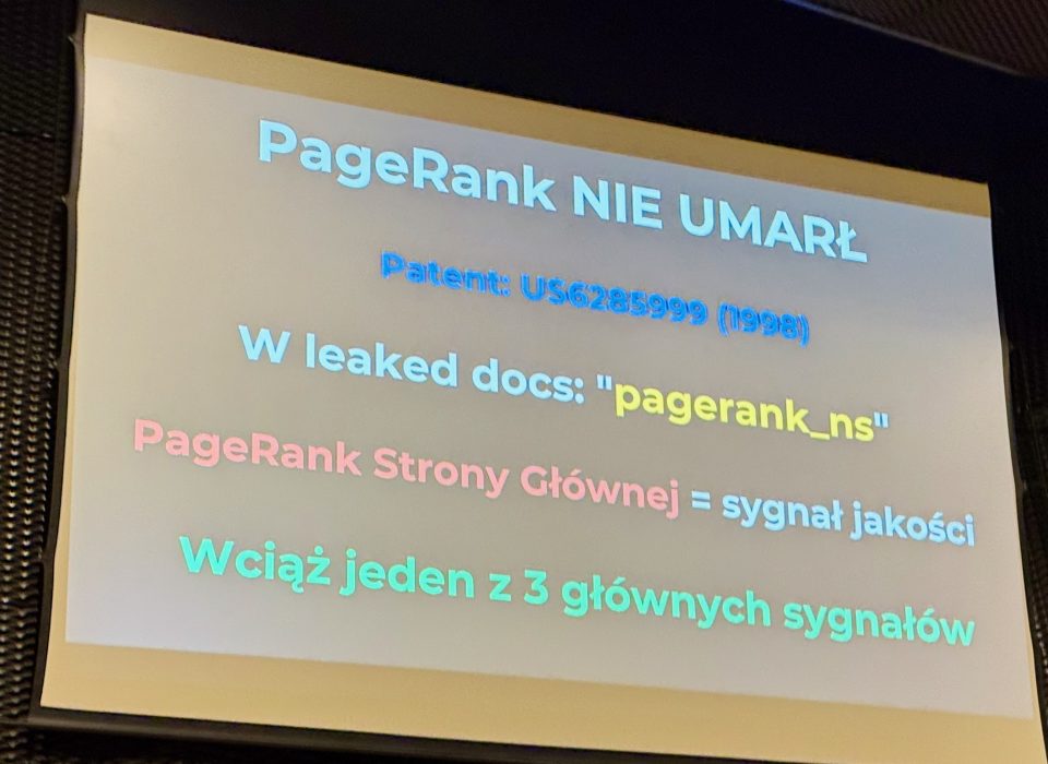 PageRank nie umarł